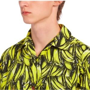 Men's Vibrant Banana Print Shirt